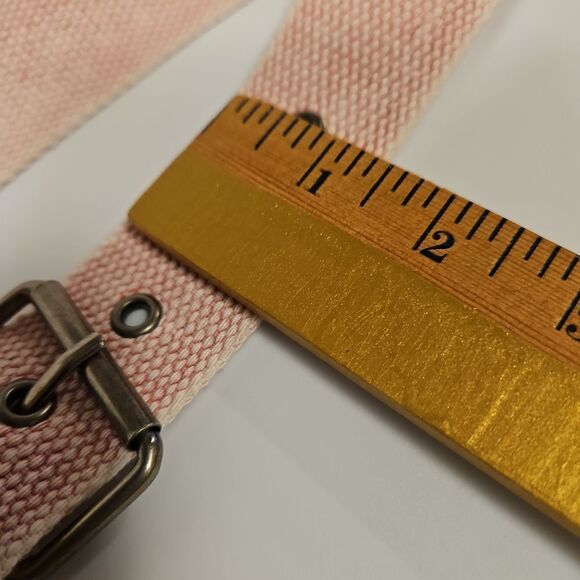 Powder Pink Fabric Vintage Boho Belt waist 29"-34" - Picture 4 of 5